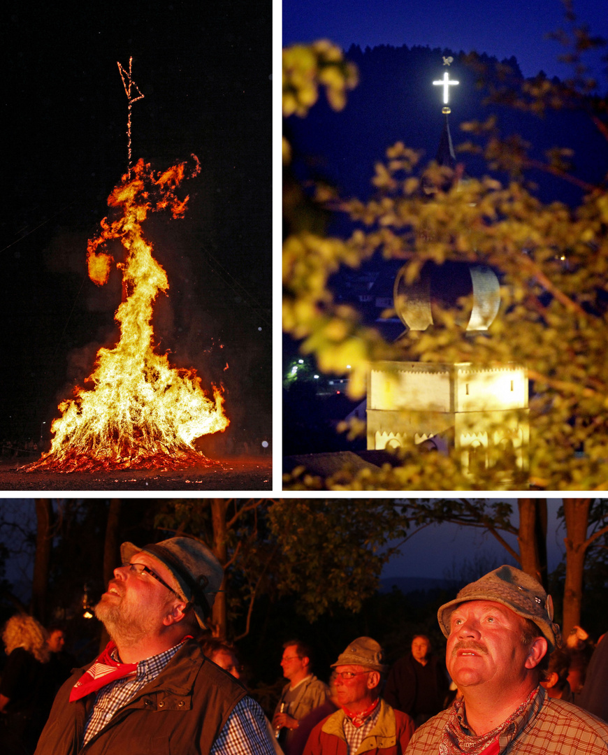 Osterfeuer-Brauchtum in Attendorn 2011