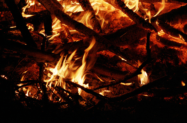 Osterfeuer Detail