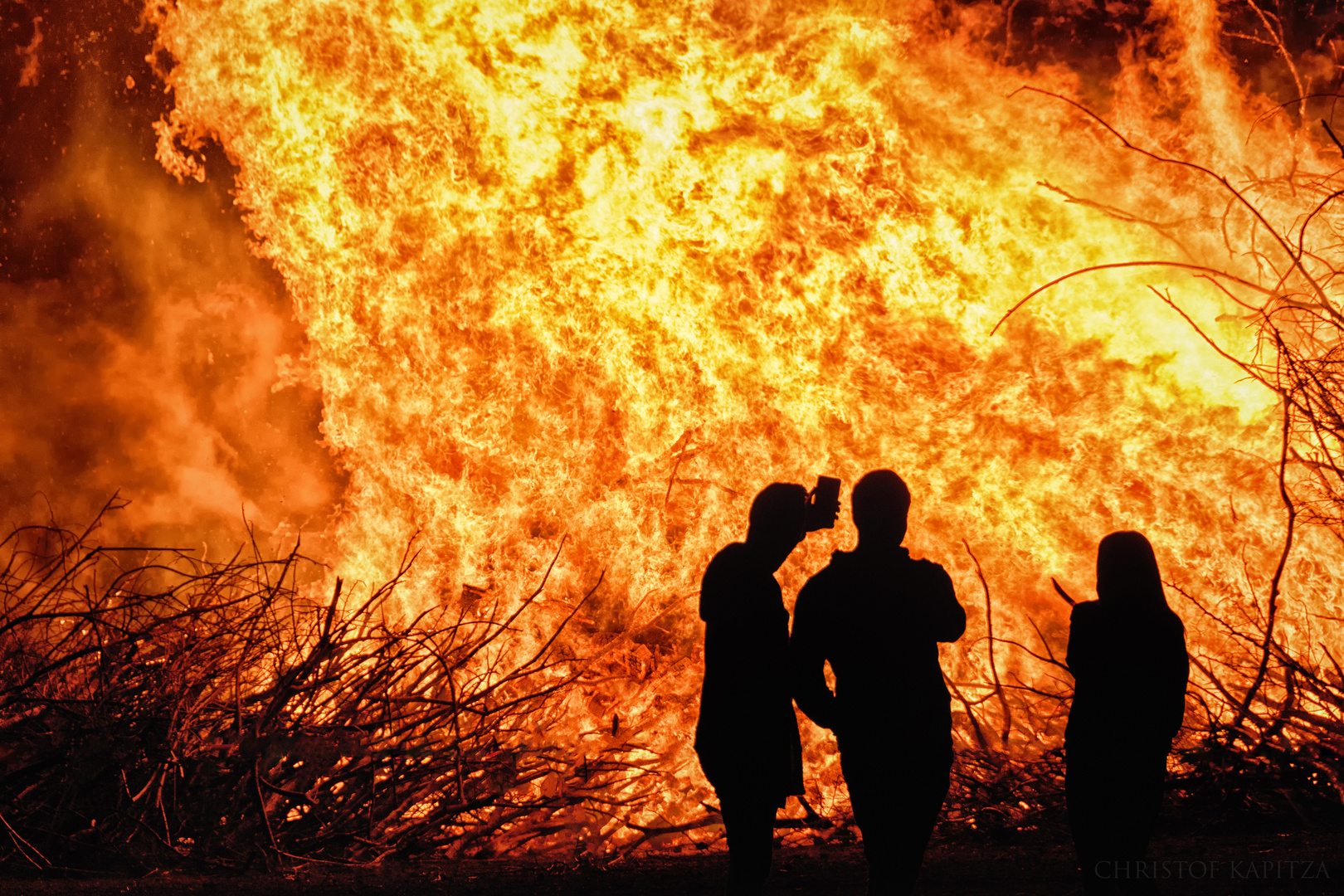 Osterfeuer Hohe Steinert in Lüdenscheid