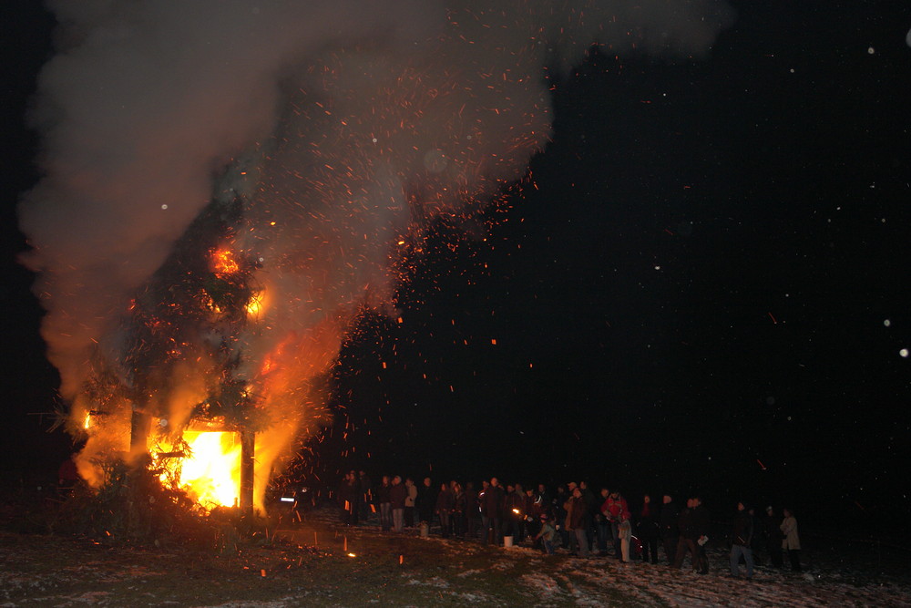 Osterfeuer im Sauerland