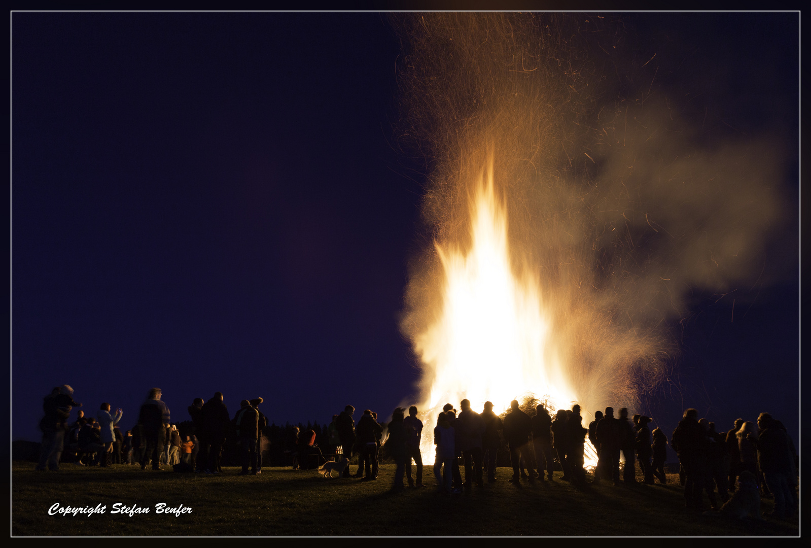 Osterfeuer in Bad Berleburg