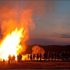 Osterfeuer in Berleburg