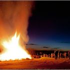 Osterfeuer in Berleburg mit Venus