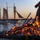 Osterfeuer in Blankenese