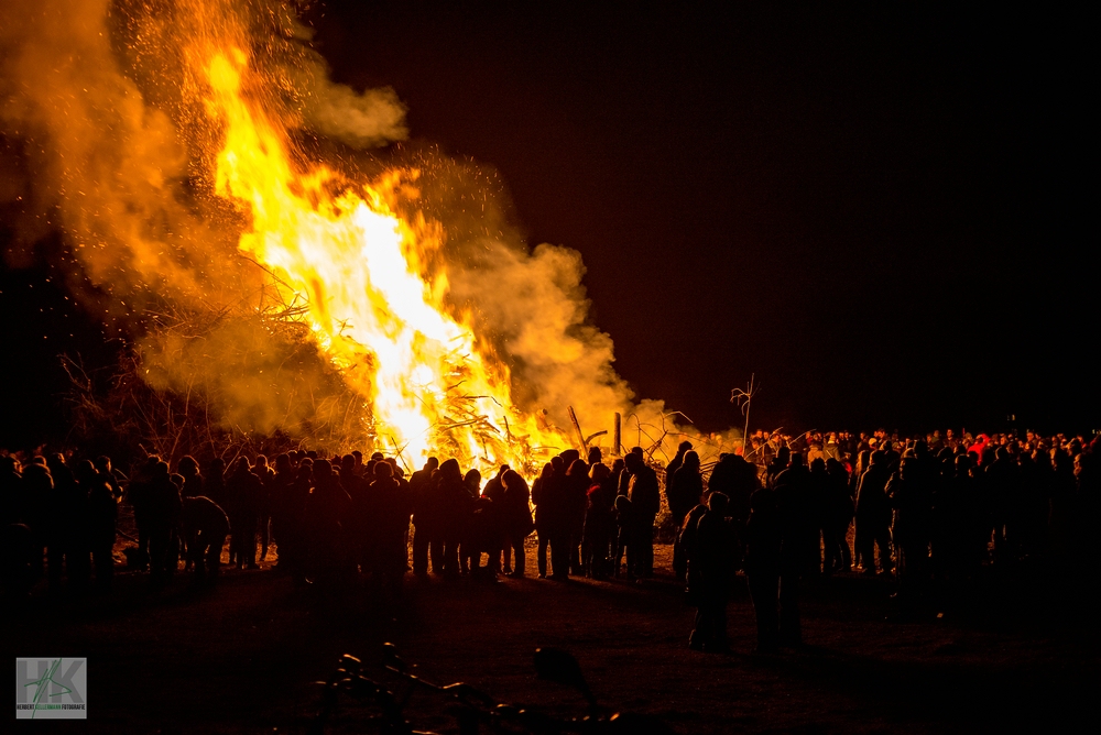 Osterfeuer in Bocholt