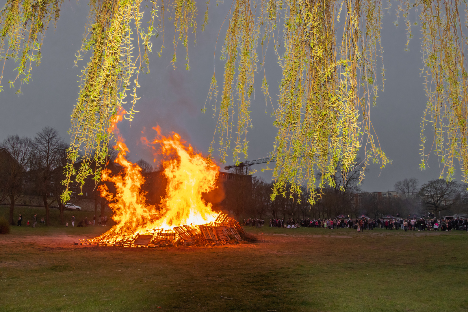 Osterfeuer in Grevesmühlen