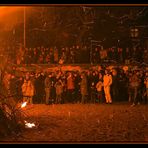 Osterfeuer in Övelgönne