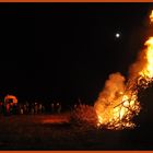 Osterfeuer mit Vollmond