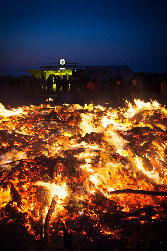 Osterfeuer, Norderney Ostheller 2014