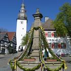 Ostergrüße aus Alt-Arnsberg (Maximilianbrunnen)