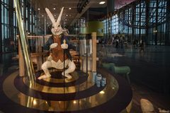 Osterhase in der Autostadt