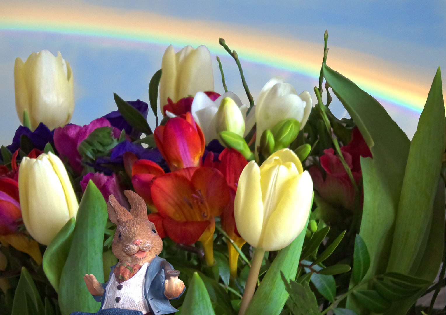 Osterhasen Foto & Bild | fotomontage, composing , blumen ...