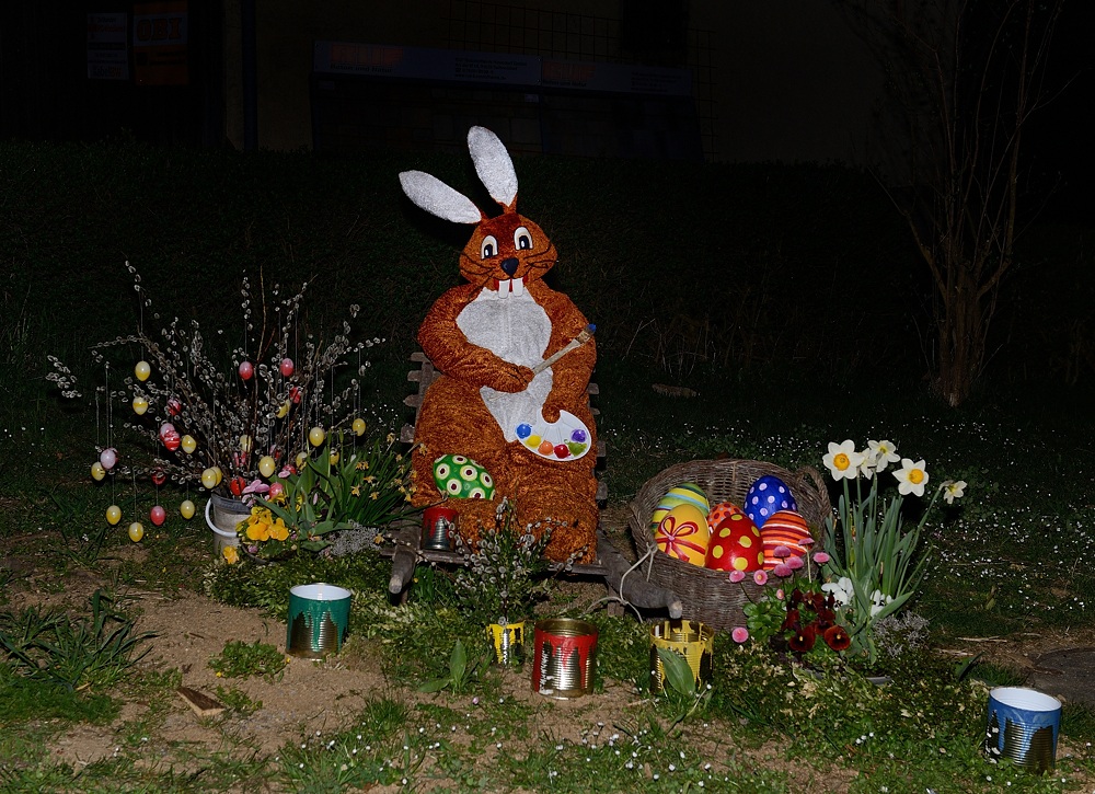 Osterhasi bei der Nachtschicht