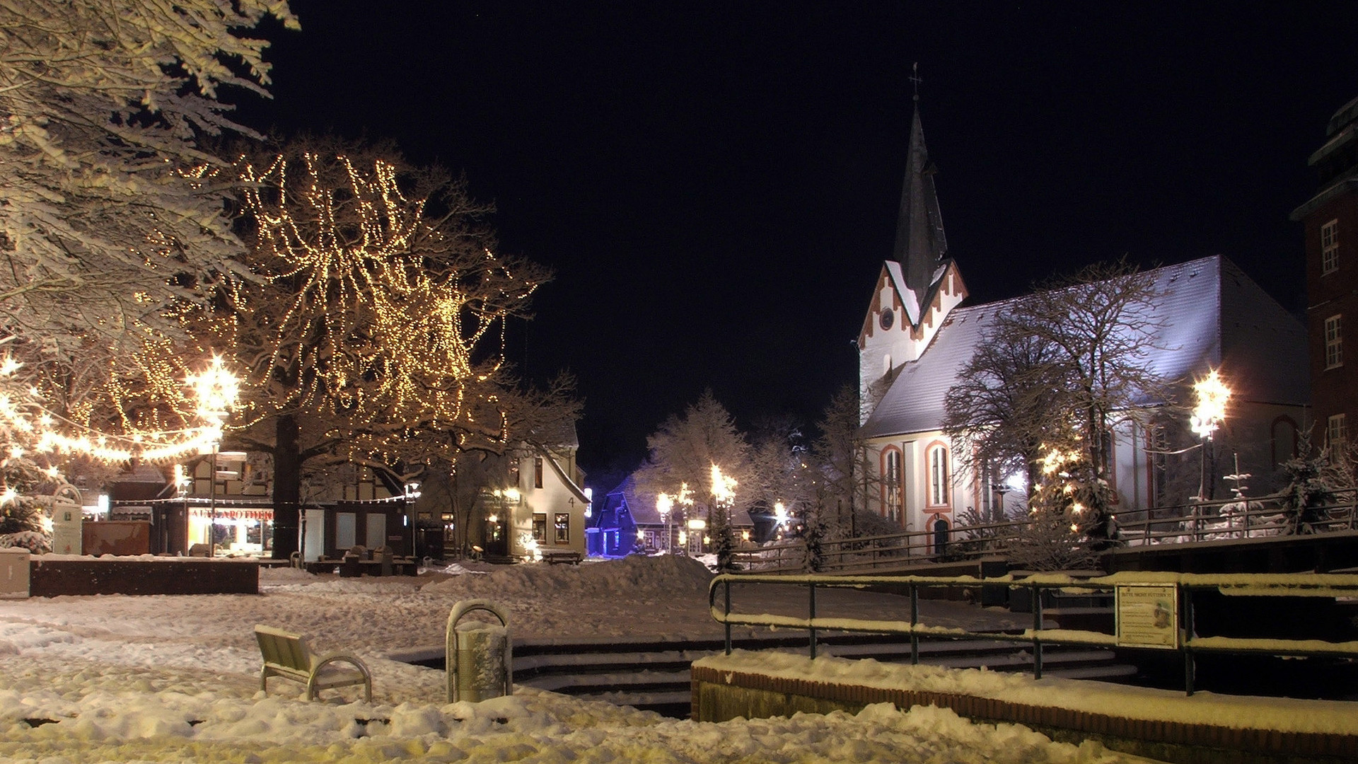 Osterholz im Schnee