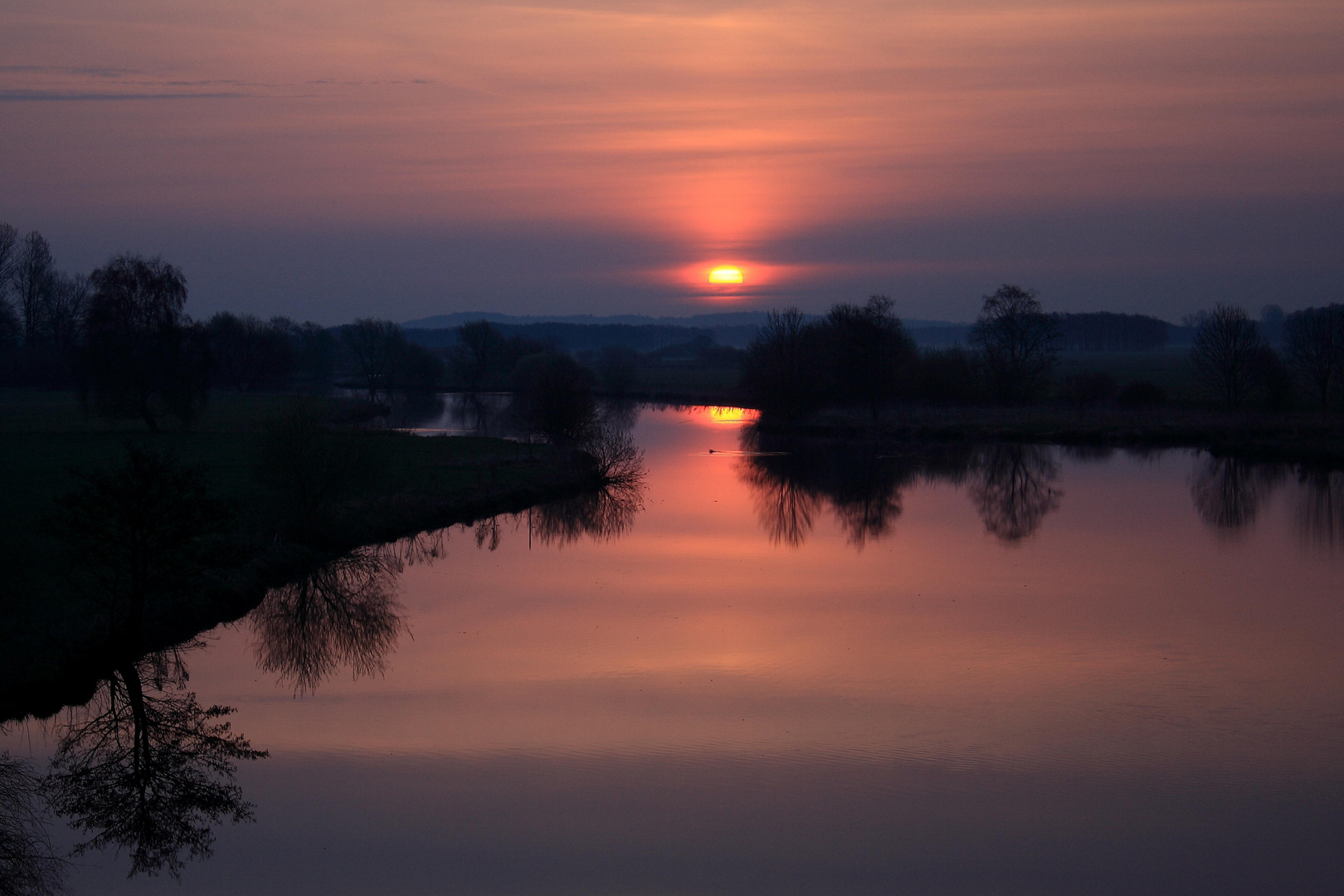 Osterholz-Scharmbeck Hamme Sonnenaufgang