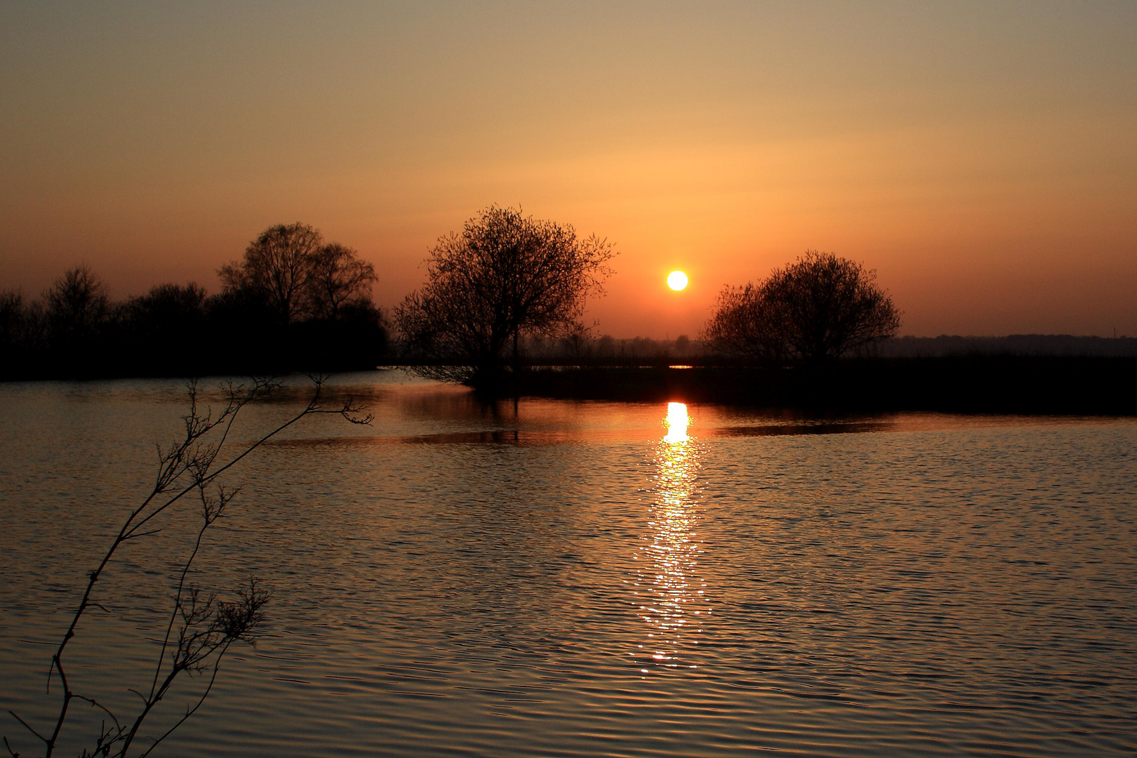 Osterholz-Scharmbeck Hamme Sonnenuntergang