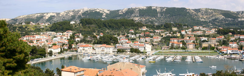 Ostern 2006 - Blick auf den Hafen von Rab (Kroatien)