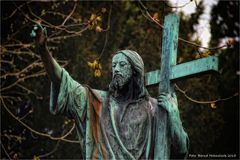 Ostern auf dem Friedhof ....