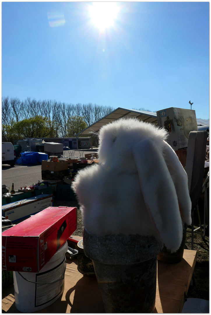 Ostern mit Flohmarkt und Hase