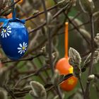 Osterschmuck in blau