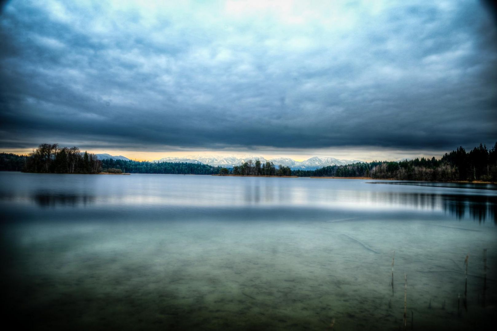 Osterseen in Abendstimmung