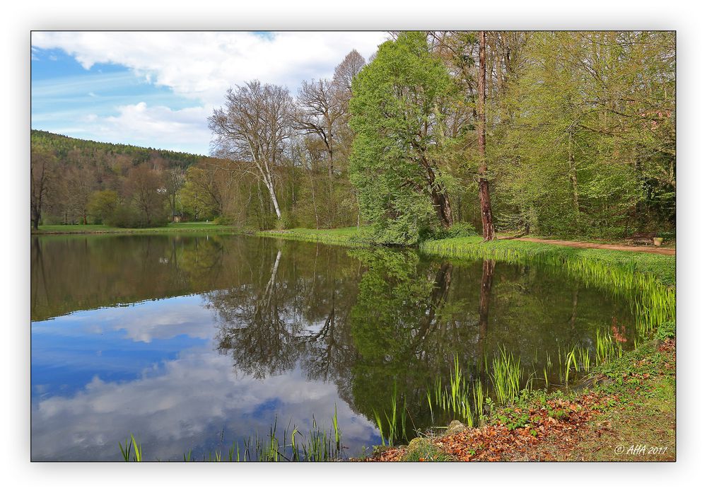 Osterspaziergang im Park ...