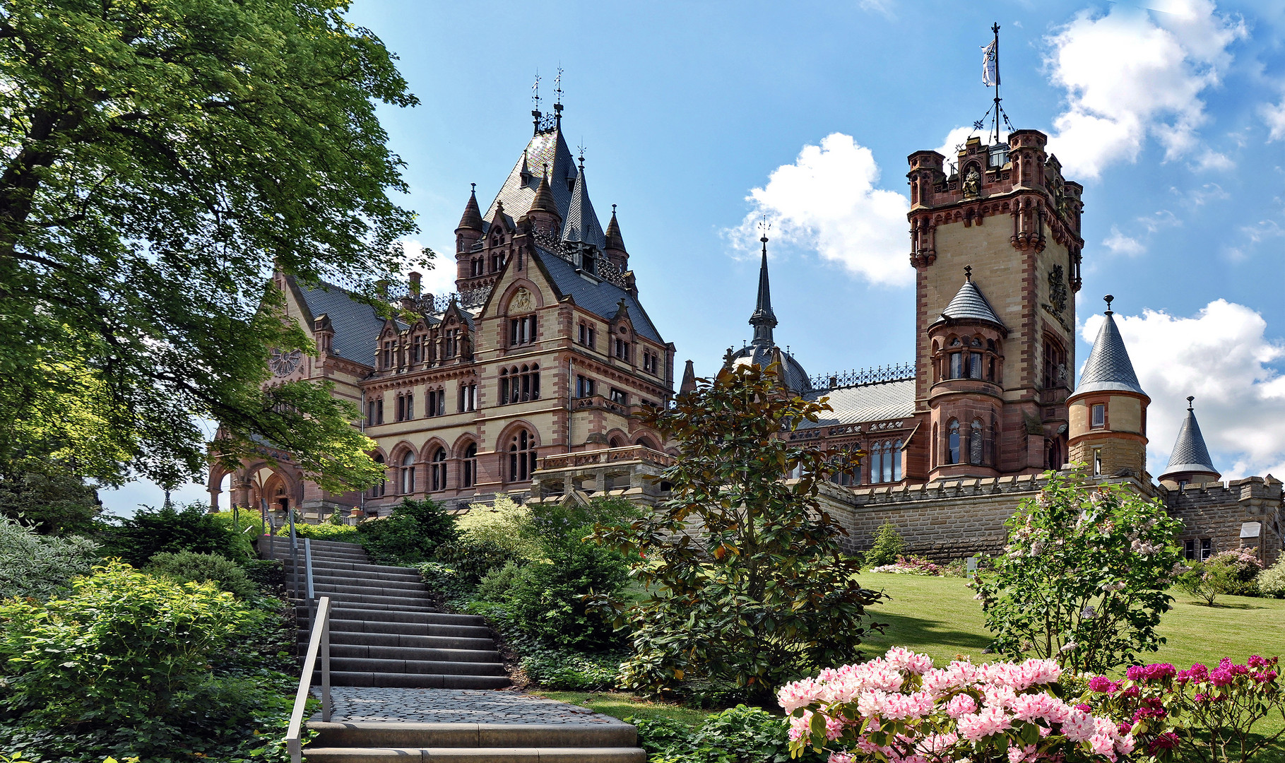 Osterspaziergang Schloss Drachenburg, Königswinter 