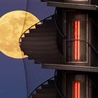 Ostervollmond mit Pegelturm