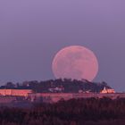 Ostervollmond über der Festung Königstein 2