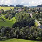 Osterzgebirge mit den feinen hügeligen Strukturen der Landschaft...