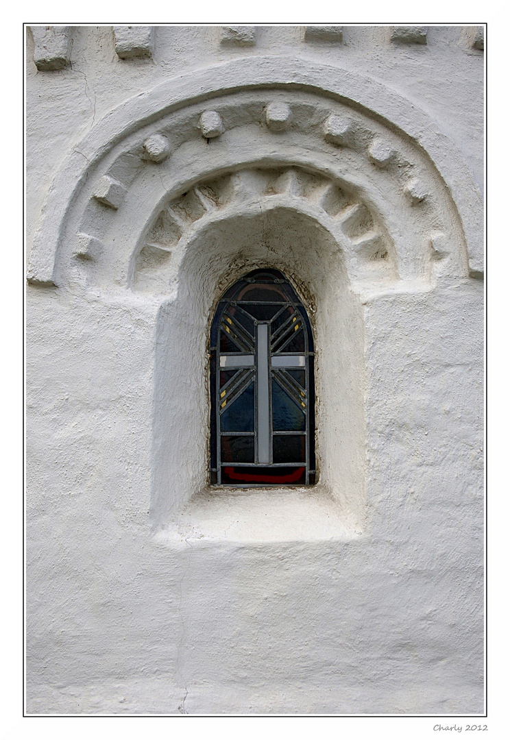 Ostfenster der St. Severin Kirche in Keitum