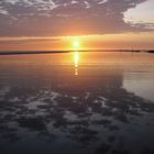 Ostfriesisches Wattenmeer im Abendlicht