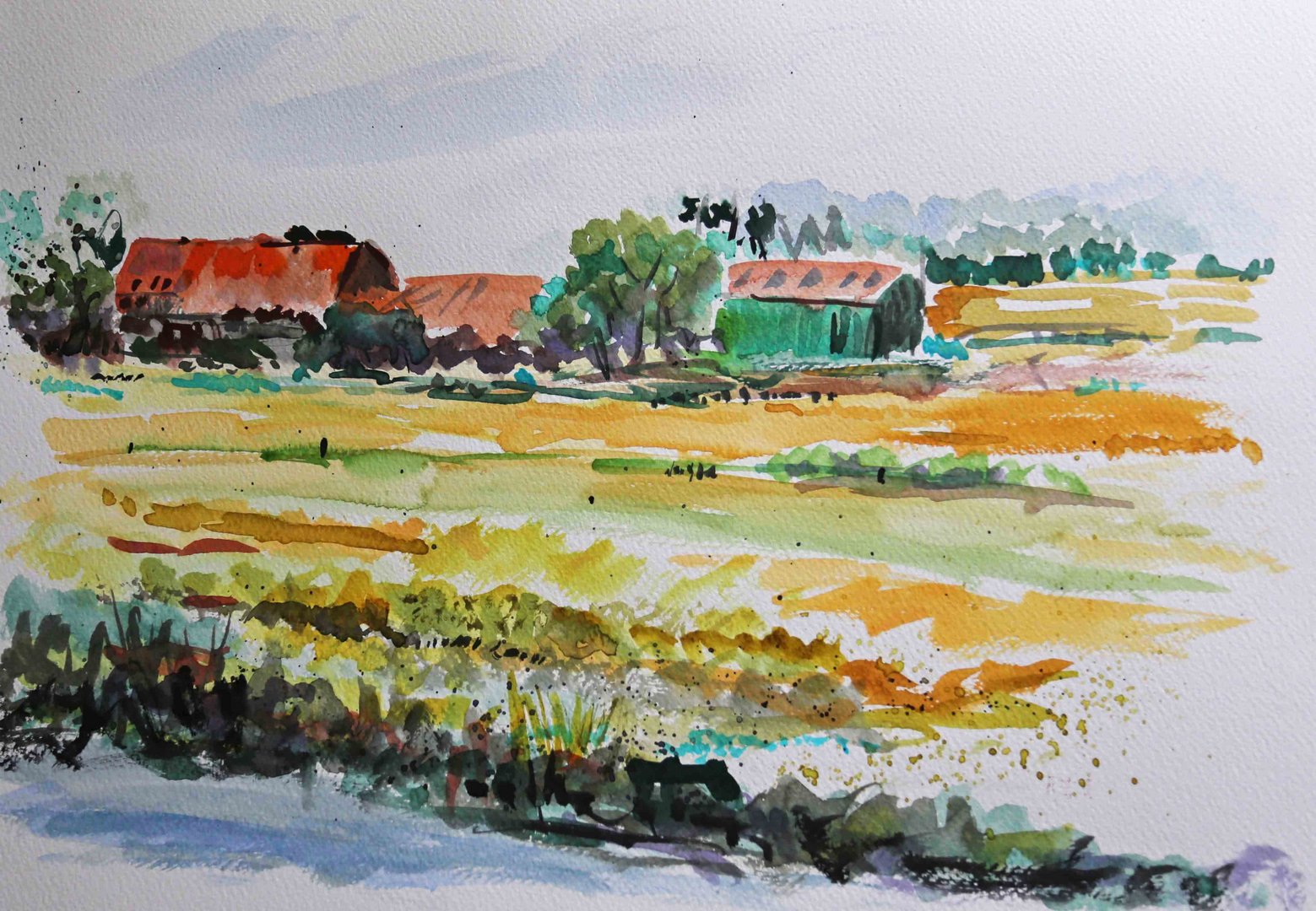 Ostfriesland in Aquarell