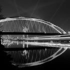 Osthafenbrücke Frankfurt bei Nacht