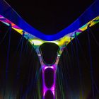 Osthafenbrücke in Frankfurt zur Luminale 2014