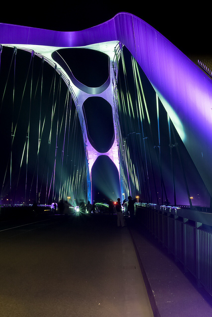 Osthafenbrücke - Luminale 2014 -2