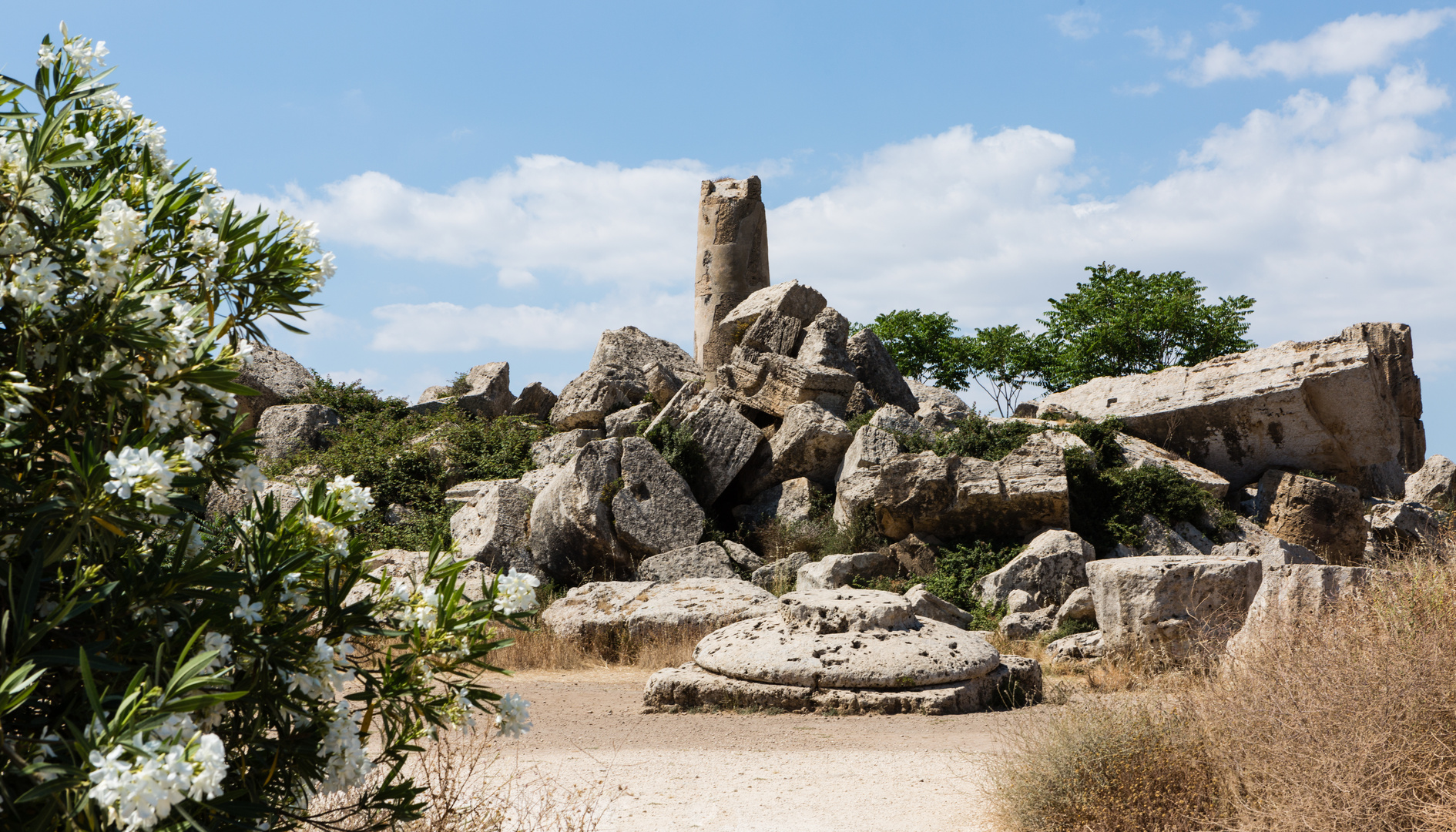 Osthügel von Selinunt: Die Ruinen von Tempel G