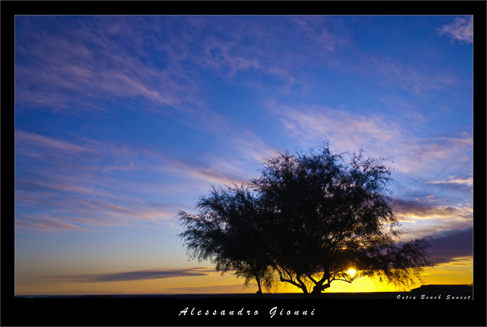 Ostia Beach sunset