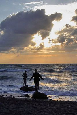 Ostsee-Abschied der Sonne