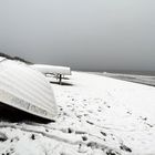 Ostsee bei Schnee, ein seltener Anblick.