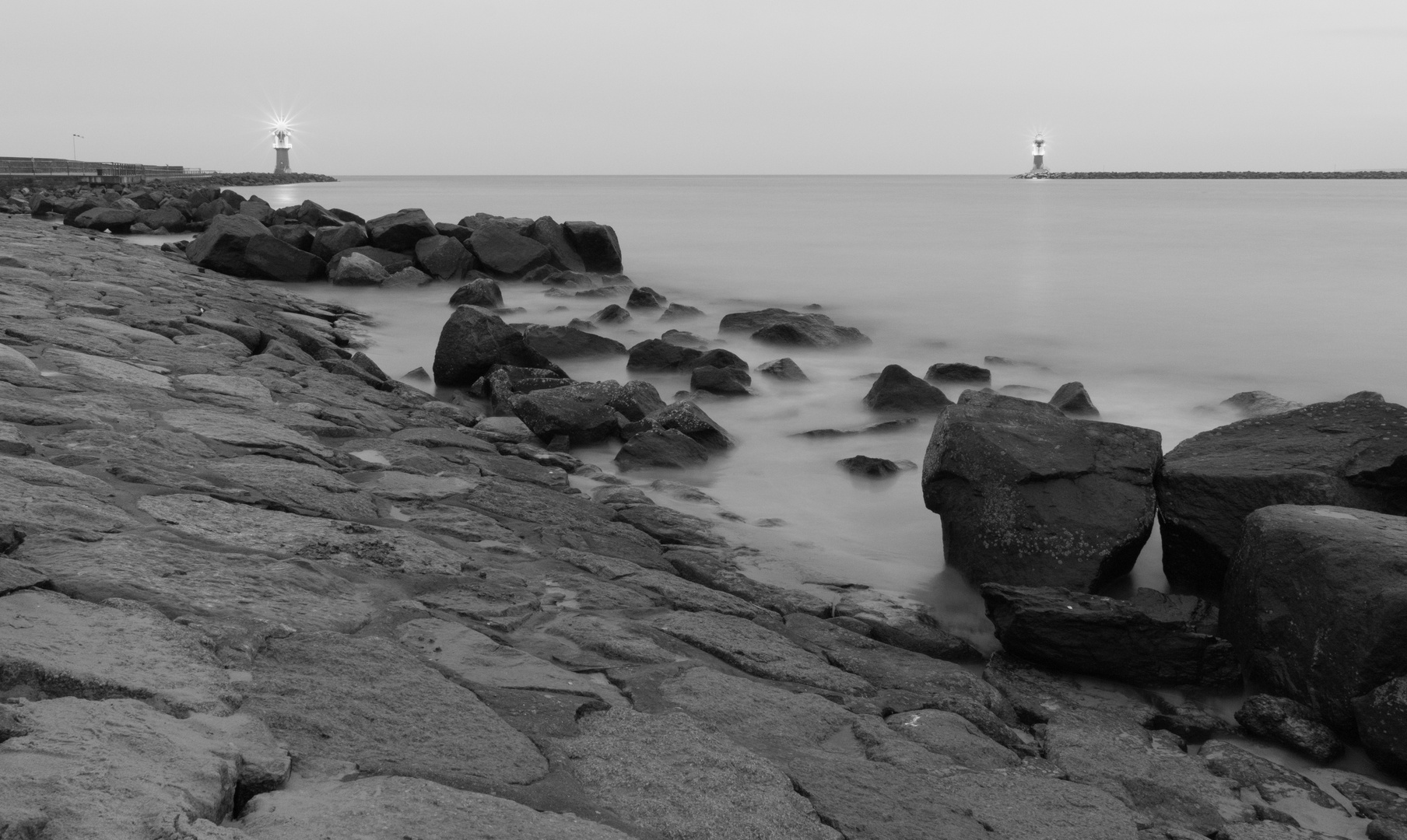 Ostsee in Schwarz und Weiß