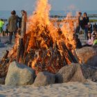 Ostsee, Kühlungsborn, Lagerfeuer am Strand