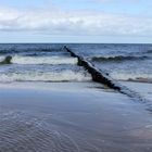 Ostsee mit Buhnen