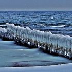 Ostsee mit Eisbildung (Bucht von Hohwacht) Baltic Sea with ice formation (Hohwacht Bay)