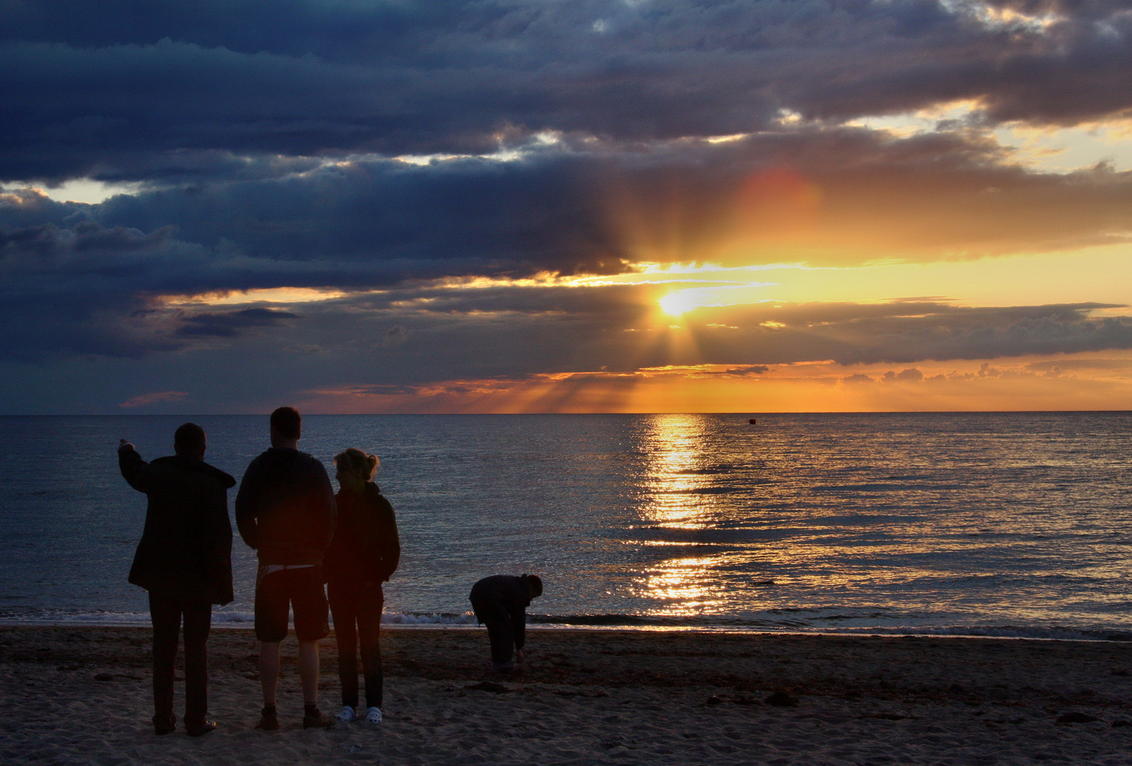 Ostsee mit Sonnenuntergang