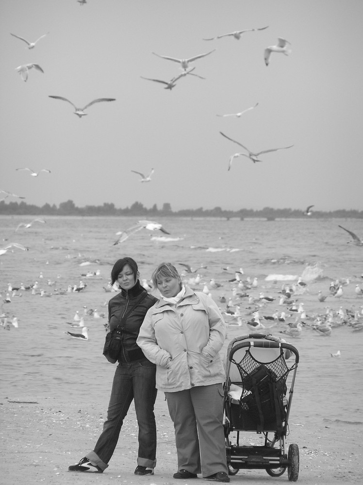 Ostsee Polen Jantar im Winter