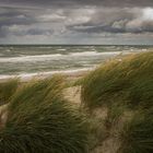 Ostsee Weststrand -stürmisches Regenwetter