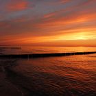 Ostseebad Dierhagen wenige Minuten nach Sonnenuntergang