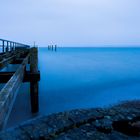 Ostseebrücke zur blauen Stunde