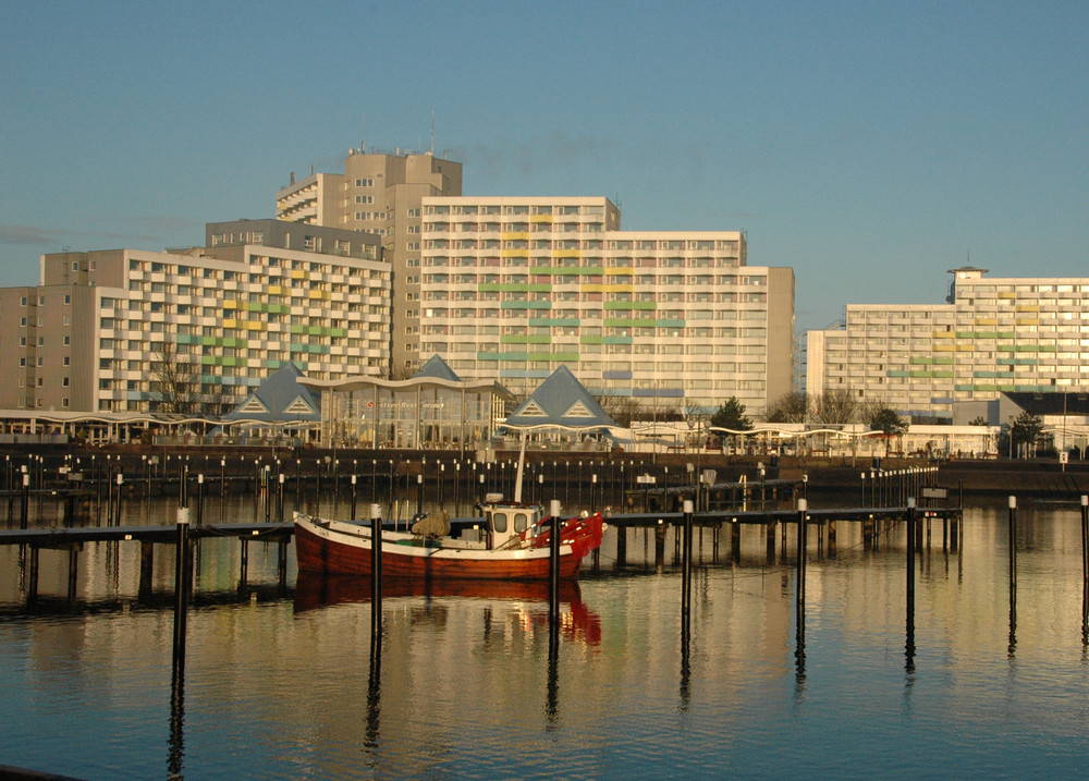 Ostseehotel Damp in der Dezembermorgensonne